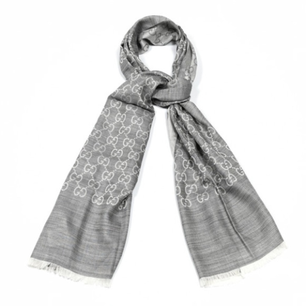 Gucci silk/wool scarf